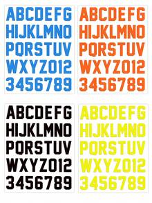 多色 3D 厚热转印乙烯基数字和字母贴纸，个性化厚 TPU 热压补丁，服装热转印乙烯基贴花，适用于 T 恤、牛仔裤、连帽衫、手提包