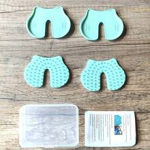 4pcs Shot Pain Reducer Pads, Reusable Plastic Injection Assist Tablet-Portable Auxiliary Tools For Home And Go Out