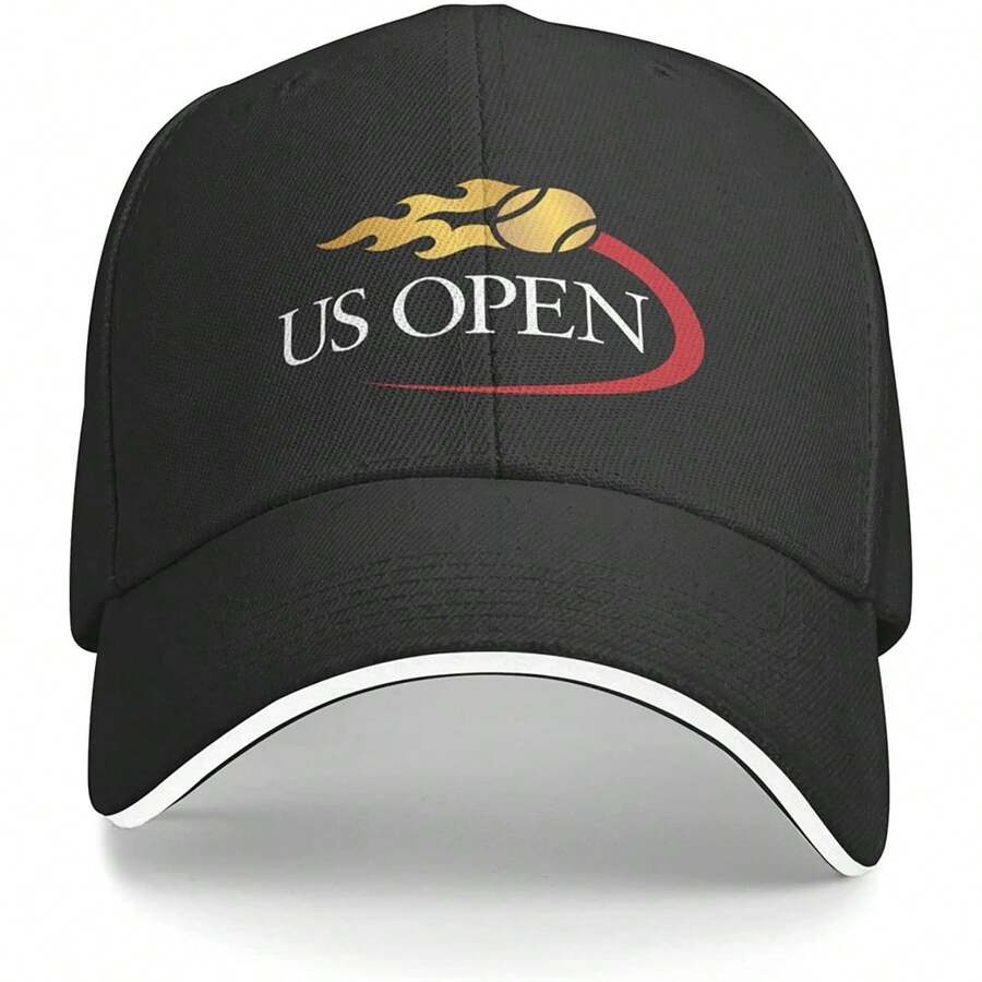 Humorous Adjustable US Open Tennis Cap Baseball Cap Golf Cap For Men And Women - Đen 5 - Xem 1