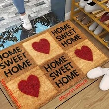 1pc, Trang trí nhà cửa, Nhà bếp là trái tim của ngôi nhà, Họa tiết trừu tượng, Thảm bếp chống trượt bằng đất sét diatomite, Thảm, Thảm trải sàn, Hình chữ nhật in 3D, Thích hợp cho phòng khách, phòng ngủ, hành lang, phòng tắm, phòng giặt - Thảm polyester, Thích hợp cho trang trí nhà cửa trong nhà và ngoài trời - Nhiều màu - Xem 16