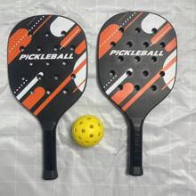 1 set racchetta da pickleball e racchetta da spiaggia con palline, attrezzatura sportiva per fitness all'aperto [set include 2 racchette + 1 pallina]