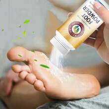 100g 荷荷巴油足部除臭粉，5秒遮盖异味，72小时持久留香，含柠檬荷荷巴油、玉米淀粉、小苏打、硅藻土、茶树油、薰衣草油，适用于腋下、足部、所有鞋子，男女通用，遮盖异味，足部护理，身体除臭剂，夏季脚汗男士必备，送礼旅行必备