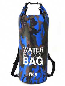 30L Camouflage Floating Dry Bag Backpack, Roll Top Dry Bag Keeps Gear Dry, Suitable For Kayaking, Rafting, Boating, Swimming, Camping, Hiking, Beach, Fishing