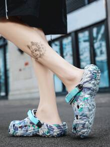 Sandalias de moda para hombres, para deportes al aire libre, antideslizantes, de secado rápido, con respirables agujeros huecos, para adolescentes en la playa