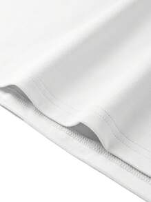 Men's Graphic Slogan & Cartoon Print Round Neck Short Sleeve Casual T-Shirt