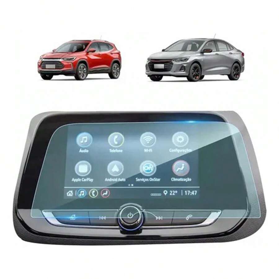 Protector de pantalla de vidrio templado para On.ix Tracker de 8 pulgadas para Chevrolet - transparente - Ver 1