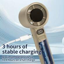 Rechargeable Handheld Fan, Portable Mini Fan, Stepless Speed, 120 Settings, Travel, Outdoor, Studen