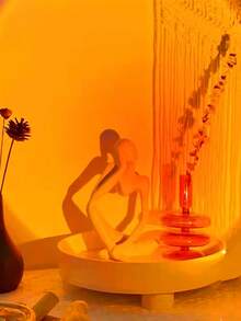 1pc 16 Color Usb Power Led Sunset Projection Light With Remote ,4 Modes Rgb Sunrise Sunset Lamp, Led Night Light Projector For Photography/Selfie Party DECOR,Home Decor,Living Room Decor, Bedroom Decor Light,Camping Decor,Wedding Decor, Gifts For Women,Girls,Friends,Family - Multicolor - View 3