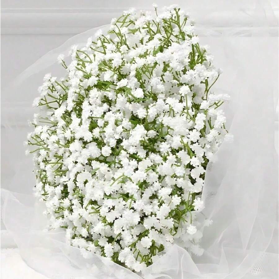 1 PIEZA/3 PIEZAS/6 PIEZAS/12 PIEZAS Flor artificial de Gypsophila con múltiples ramas, Bouquet falso de Paniculata de 28 cm apto para decoración de boda, decoración del Día de San Valentín, decoración de cumpleaños, decoración de aniversario, decoración del hogar, decoración de mesa, decoración de dormitorio y baño, decoración de escritorio, decoración de otoño, decoración de otoño, decoración de mesa, decoración de maceta de plantas - Multicolor - Ver 1