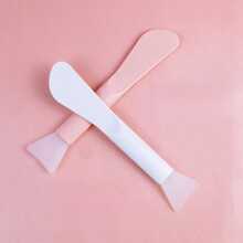 Double-Headed Silicone Facial Mask Brush Face Cleaning Apply Face Clay Mask Smear Brush - Double-ended Facial Mask Stick (single Pack) - View 1