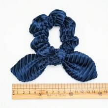 4 件圣诞秋冬毛绒兔耳结发带，女士跨境发带现货发饰，发圈，发球 - 彩色 - 查看 7