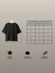 Oversized T-Shirt Turtleneck Streetwear Cotton Urban Style Workout Casual Black  And Brown Printed