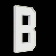 1PC 70cm High A-Z Letters And 0-9 Numbers Balloon Kt Board Frame, Pre-Cut Foam Board, 3D Filled Balloon Model, Suitable For Party Decoration, Diy, Birthday, Anniversary, Anniversary And Wedding Decoration