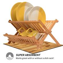 1 st. träådringstryckt diskmatta för köksbänk, superabsorberande, dolda fläckar, gummibaksida, multifunktionell matta för kaffebryggare, diskställ, köksskåp, kaffemaskin - Multifärgad - Visa 6
