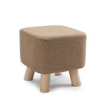 1Pc Elastic Ottoman Cover Solid Color Fabric Stool Covers Square Footrest Covers All-Inclusive Anti Slip Footstool Slipcovers - 4 - View 10