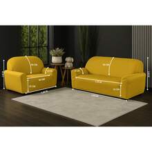Sofa Covers - 黃色 - 查看 2