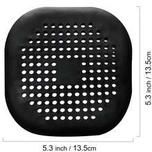 4件套淋浴排水口过滤器，包含毛发过滤器、浴缸塞和排水口保护器，带吸盘，适用于浴室、浴缸和厨房 - 白色 - 查看 9