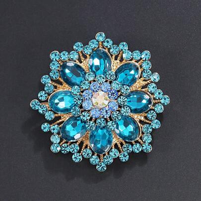 1pc - Multi-Color High-End Vintage Bohemian Style Floral Brooch, Suitable For Women's Clothes, Backpacks, Hats, Party, Wedding, Holiday Gift, DIY Accessory School Halloween00 Jewelry Costume Accessories Bag Charms Office Accessories Christmas
