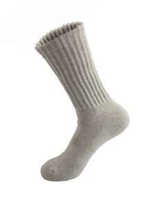 6 Stücke einfarbige Kniestrümpfe, Socken in Knielänge