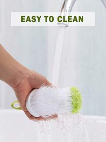 1pc Multi-Functional Stiff Bristle Cleaning Brush, Thick Plastic Handle For Grooves, Stove, Tile Gaps, Mould & Rust Resistant Laundry Brush, Suitable For Home Use