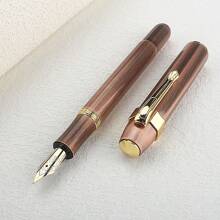 Luxury Color Metal Fountain Pen Creative Natural Oil Painting Series 0.5MM NIb F Size Writing Pen Back To School