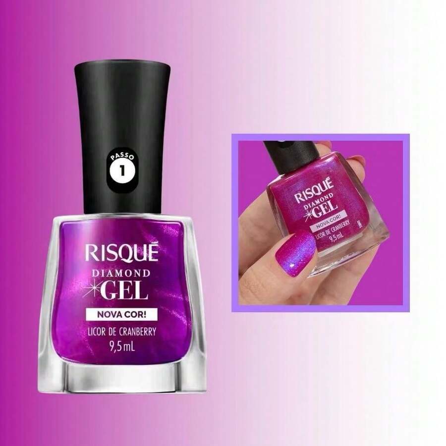 Risqué Risque Diamond Gel Nail Polish Various Colors Wholesale Resale - Choose Your Color - RƯỢU QUẢ NAM VIỆT QUẤT - Xem 1
