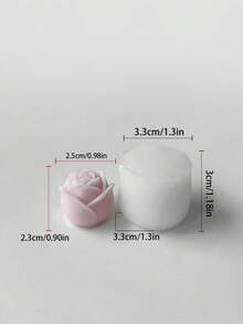 1 件 3D 大玫瑰硅胶蜡烛模具 | 浪漫粉色设计，适用于蜡/树脂/石膏工艺品，适合情人节/母亲节礼物、护士节装饰和家居饰品 - 白色 - 查看 18