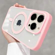 High Quality Anti-Fall Acrylic Business Black Case For IPhone 16 15 14 13 12 11 Pro Max Plus Magnetic Magsafe Clear Hard Cover - 灰色 - 查看 9