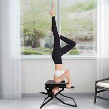 Rainaut Yoga Headstand Bench, Yoga Inversion Chair, Headstand Trainer For Practice Head Stand, Shoulderstand And Strength Training - Black - View 1