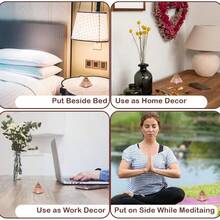 Rose Quartz Pyramid Handcrafted Healing Crystal Pyramid For Love Peace And Chakra Balance Meditation And Reiki Tool Spiritual Gift Home Decor - Thạch anh hồng - Xem 5