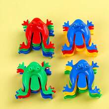 2/10/20/30/60/80/100/150 Pieces Frog Jumping Frogs Toy 2 Inches Plastic Frogs Toy Assorted Colors Frogs Toys Jumping Plastic Frogs For Boys And Girls Party Favors, Birthday, School, Halloween, Christmas,Gift Box Filling,Playing, 6 Colors