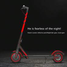 適用於小米M365/1S/PRO/PRO2電動滑板車輪毂和車身保護的反光貼紙套裝，全車裝飾。