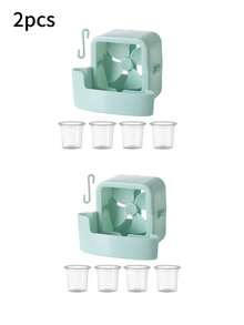 1/2pcs Portable Fan Cooler, With Ice Mist Cooling Technology Without Battery Hook Installation, Can Help Cool Down, Relieve Summer Heat, Lightweight Personal Cooling Fan Accessories, Suitable For Home, Office, Outdoor Use