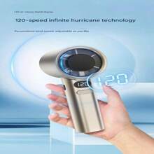 Rechargeable Handheld Fan, Portable Mini Fan, Stepless Speed, 120 Settings, Travel, Outdoor, Studen