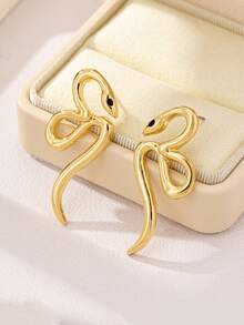 1pair Asymmetrical Personalized Earrings, European And American Style - Irregular Earrings - View 18