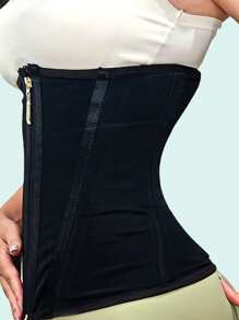 Waist Trainer Belt With Zipper High Compression Body Shaper For Women