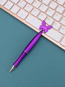 4 piezas Bolígrafo con forma de corazón vintage, accesorios de papelería creativos, bolígrafo para escribir - Accesorios de moda para el aprendizaje y útiles de oficina, bolígrafo para volver a la escuela