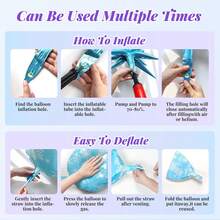 Frozen Balloon Arch Garland Kit Blue Purple Sliver White Thickening Latex Balloons For Snow Queen Priness Wonderland First 1st 3th 4th 5th Birthday Party Decorations Supplies - Color Mixing - View 4