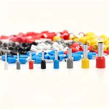 1200pcs Pipe Crimp Terminals, Multi-Style Terminal Kit, Copper Tube + Flame Retardant PVC Shell, Wire Connectors, High Precision Alloy Steel Crimping Pliers HSC8 6-4A, 0.25-10mm