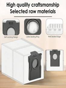 4/6/12pcs Compatible Dreame X40 Ultra/X50 Ultra/Mova E30 Ultra/X40 Pro/X30 Pro Ultra/X30 Pro Plus L10s Pro Ultra L10 S Ultra Gen 2 Robot Vacuum Cleaner, 3.2L Large Capacity Dust Bags, Four-Layer Sealed Disposable Dust Bags