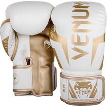 Unisex Adult Elite Boxing Gloves - White (White/Gold) - View 2