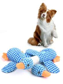 1 pieza Juguete de peluche con chillido para perros, suministros para mascotas, apto para todos los cachorros y mascotas, juguete de sonido divertido y duradero, lindo, suministros para mascotas, color aleatorio