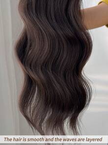 Clip In Hair Extensions Black Color 14 CLips 22 Inch Long Straight Hair Extension For Women Full Head Synthetic Hair Extensions Hairpieces 5 PCS Set - Black Brown - View 7