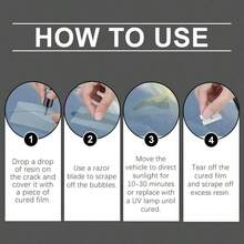 Windshield Crack Repair Kit Car Windshield Nano Repair Liquid Set Quick Crack Repair Clear Vision  Travel - 1pc - View 6