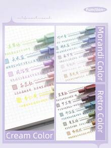 Set de 5 bolígrafos de gel multicolor de 0.5mm, de seque rápido, para escribir, ideal para la vuelta al cole - Multicolor - Ver 5