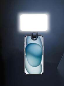 Luz LED compacta portátil con clip para fotografía de acción - 3 modos de iluminación, brillo y ángulo ajustables, interfaz USB, adecuada para computadora portátil/teléfono móvil/tableta/videollamada/maquillaje, apta para selfies y transmisión en vivo, luz portátil