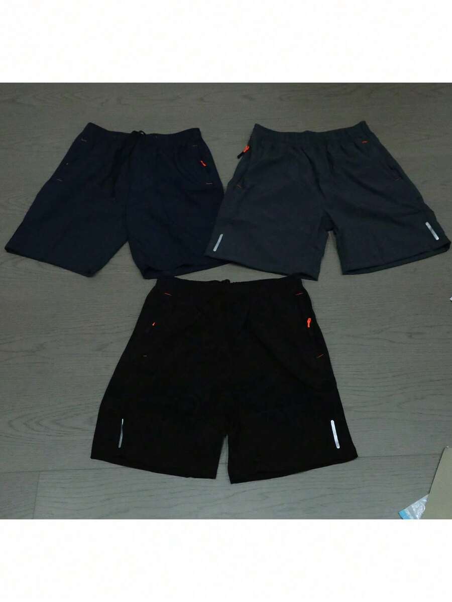 Men's Summer Sports Shorts Multi-Pack - Black - View 1