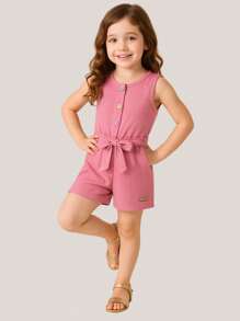 Macaquinho menina Infantil Ribana Soft - Conforto e Estilo para a sua pequena!