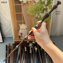 Warner Bros 2 piezas Varita oficial de Warner Bros. Harry Potter, Varita de Hermione, Varita mágica de Ron, Varitas de personajes de la serie de películas de Harry Potter, hechas de resina con núcleo de metal, accesorios de disfraz de Halloween, accesorios de escenario, regalo de Navidad, adecuado para la colección de fans de Harry Potter