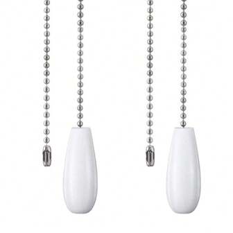 2 Pieces Ceiling Fan Chain Pulls Wooden Pull Chain Extension Pull Chain For Ceiling Light Lamp Fan Chain